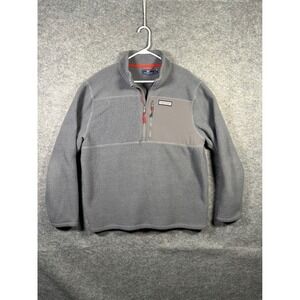 Vineyard Vines Mens Pullover Fleece Quarter Zip‎ Gray XL Martha's Vineyard